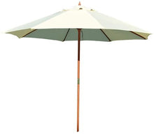 Parasol Patio Umbrellas 2.7m Garden (Single Top/Double Top) Waterproof Umbrella Shade Two Models For Beach/Pool/Patio/Balcony/Patio (White wooden shade)