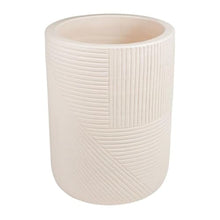 Seasonal Living Provenance Signature Ceramic 2-Piece Textured Planters Cream