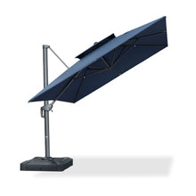 OROTLECT 10' X 13' Cantilever Patio Umbrella Outdoor Umbrella With 330lbs Base Large Rectangular WIndproof Offset Umbrella,Ocean Slate