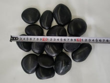 VOOYA HOME Polished Pebbles, Decorative Landscaping Stone, Round, 1.5 to 3 Inch, 2200 lbs (Black, 1.5-3 inch)