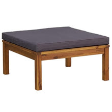 RJPLMFV 10 Piece Patio Lounge Set with Cushion Solid Acacia Wood