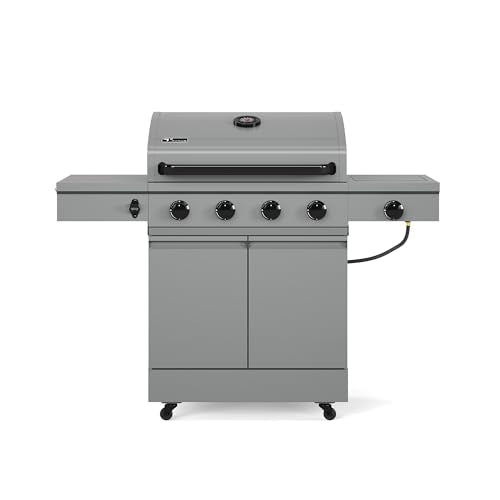 Tytus 5-Burner Propane Gas Grill, 48K Main + 12K Auxiliary, 721 sq in