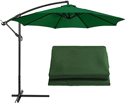 GAZOGJ Replacement Canopy for 8-Rib Offset Umbrella, 2.7M & 3M Waterproof, Uv Protection Fabric Cover for Garden, Patio, Beach, Pool,Vert-2.7M/8.9Ft