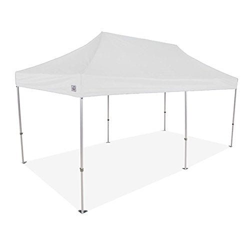Impact Canopy 10' x 20' Pop Up Canopy Tent Commercial Grade Aluminum Frame 500D Fabric White
