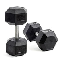 Bells of Steel Hex Dumbbells Set 5-50lb Rubber 10 Pairs