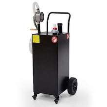 35 gal Gas Caddy with Pump - Portable Fuel Tank Gasoline Storage Tank for Boat, Car,Garden, Lawnmower, ATV