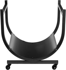 WXPWAMZ Firewood Log Holder,Outdoor Firewood Racks Bracket Indoor with Wheels, Small Firewood Log Store Outdoor Movable, Firewood Rack Holder Patio Yard Inside Fireplace