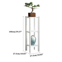Fashion Plant Stand Indoor Bamboo Flower Pot Stand 3 Tier Corner Display Rack Modern Rustic Flower Shelf Detachable Anticorrosive Plant Shelf Waterproof Flower Rack For Corner Balcony Garden