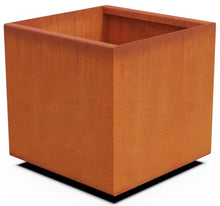PLANTERCRAFT Corten Steel Planter Square Cube Metal Garden Box Heavy Duty | Made in USA | Fully Assembled | Commercial Residental Outdoor