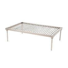 CHARQUERY GRILLS Argentina Stainless steel & Iron grill asado parrilla BBQ 60x40cm / 23.6x15.7in (Small)