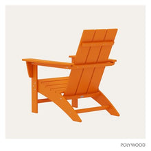 POLYWOOD Modern Adirondack Chair – All-Weather Outdoor Lawn Adirondack Chairs – HDPE, Fade-Resistant & Durable Outdoor Furniture – For Patio, Deck & Fire Pit Chairs – Tangerine