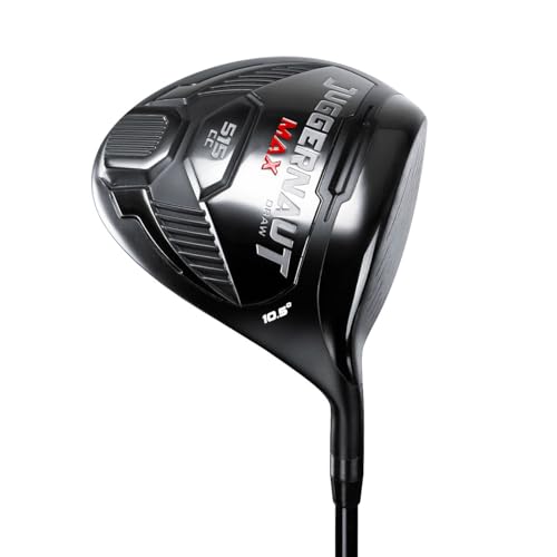 JUGGERNAUT Max Draw 10.5 Degree Right Handed Offset Golf Driver for Men Senior Flex Black
