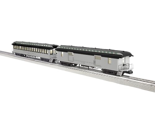 Lionel MOW Wood Baggage Coach 2 Pack O Gauge Gray 2227400