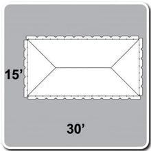 TentandTable 15' x 30' Replacement West Coast Tent Top, White