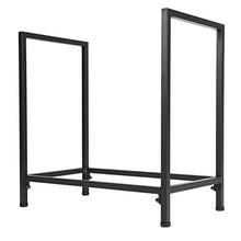 DJVHSRI Firewood Holder Indoor Outdoor Firewood Rack Wrought Iron Fireplace Log Wood Storage Holder Stand Black Log Organizer Rack Fireplace Accessories Indoor/Outdoor Firewood R,