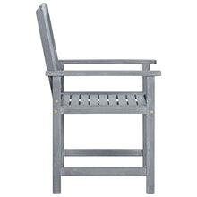 VGLQNRPT 6 Pcs Patio Chairs Set with Cushions, Solid Acacia Wood Outdoor Seating for Garden, Backyard, Deck, Gray Wash Finish