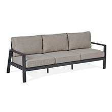 Real Flame Aegean Outdoor 3-Seat Couch, Sofa with Aluminum Frame - Weather & Sun Resistant, Rustproof