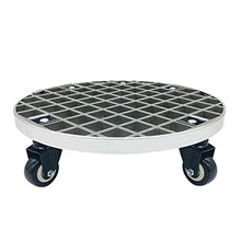 QUANGJN Plant Caddy with Wheels Heavy Duty,440Lb Capacity, Rolling Plant Stand, Planter Caddies Round Large Flower Pot Mover Plant Dolly Holder Planter Trolley Cas,Grey-59cm/23in