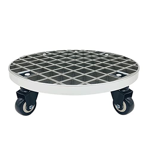 QUANGJN Plant Caddy with Wheels Heavy Duty,440Lb Capacity, Rolling Plant Stand, Planter Caddies Round Large Flower Pot Mover Plant Dolly Holder Planter Trolley Cas,Grey-33cm/13in