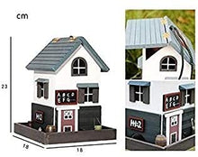 Feiyx Handmade Wooden Outdoor Bird Feeders,Deluxe Clear Window Bird Feeder,Great for Wild Birds,for Yard,Garden and Lawn Decorations