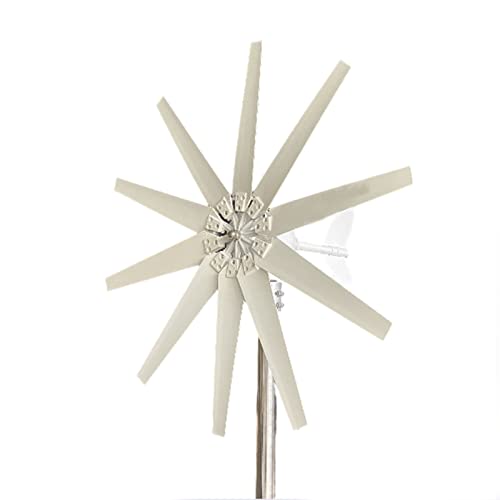 5000W No Noise Horizontal Wind Turbine Generator, 12V 24V 48V Portable Vertical Wind Power Turbine Generator Kit for Homeuse Residential,48v