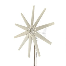 5000W No Noise Horizontal Wind Turbine Generator, 12V 24V 48V Portable Vertical Wind Power Turbine Generator Kit for Homeuse Residential,48v