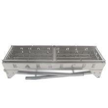 QWERAXZG BBQ Stove Stainless Steel Rack Household Outdoor Charcoal Folding