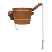 4.76 Gallon Cedar Bucket Shower Irrigator | Auto Refill & High-Volume Dousing | for Sauna Rinse or Rustic Bath Setup