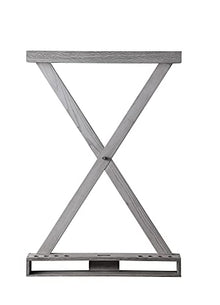 Playcraft X Style Hardwood 8 Cue Billiard Equipment Wall Rack Pewter