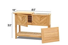Ventura Teak Console Table Grade A Teak Wood Outdoor Patio #23VeCn