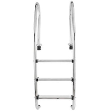 Swimming Pool Ladder for In Ground Pools 3-Step Stainless Steel Pool Step Ladder Swimming Pool Stairs w/Non-Slip Footstep for Indoor/Outdoor Pool