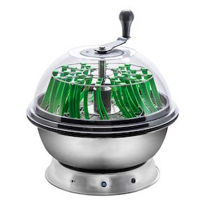 DL Wholesale 18" Clear Top Motorized Bowl Trimmer with Hand Crank Option