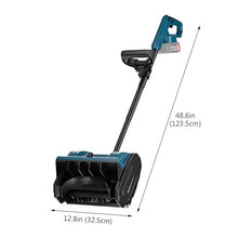 Foldable Snow Thrower, Cordless Snow Shovel with Directional Plate, Throw The Snow Further, Handheld Electric Snow Shovel for Driveway Winter Snow Removal(One Battery)