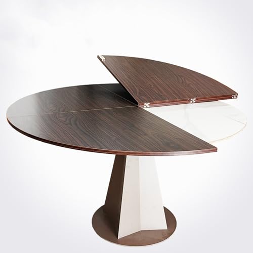 Blazea Large Wooden Folding Table Top, Fold-in-Quarter Circle Banquet Tables for Parties, 47 51 55 59 63 67 70 in Diameter Round Foldable Table No Legs(160 cm (63 inch))