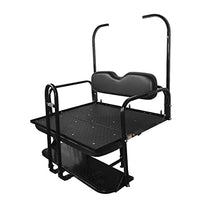 ProFX Golf Cart Rear Flip Seat Kit for E-Z-GO TXT | Black Cushions
