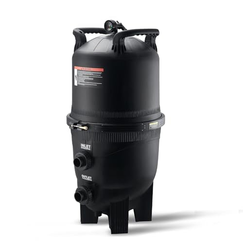 VEVOR 2026 Pro Cartridge Pool Filter Tank & Element for Above Ground & Inground Pools, Large 520-525Sq. Ft Cleaner System Compatible W/Pumps 1 to 3 HP| Up to 15311 GPH |for Pools Up to 122490 Gallons