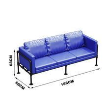 TBJEN Modern Patio Furniture with Thick Padded Cushions, Outdoor Sofa with Wide Armrests, Garden Seating Conversation with Back Couch Accessories for Living Room Bedroom(H)