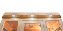 Heat Wave 4 Person Sauna Hemlock Wood Sonoma 9 Carbon Infrared Heaters MP3 Player Chromo Therapy Lighting 120V 2100W Wood