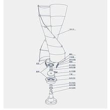 1000W Vertical Wind Turbine,3 Phase Permanent Magnet Generator 12V 24V 48V Vertical Axis Coreless Wind Turbine (12V with Controller, White),12v