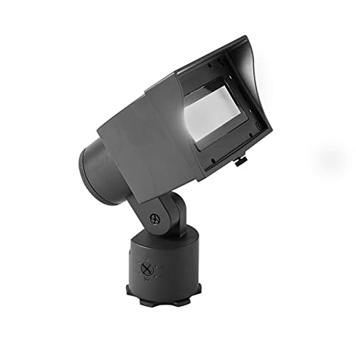 WAC Landscape Lighting, Wall Wash Light LED 12V with Adjustable Beam Angle and Integral Brightness Control 3000K in Black