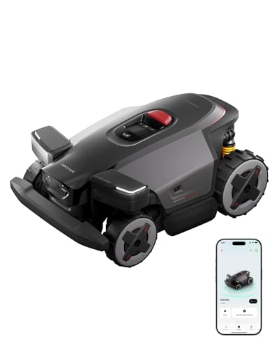 roborock RockMow X130H Robot Lawn Mower, Wire-Free 4WD Robotic Lawn Mower with Full-Band RTK + Quad-Vision Navigation, Auto Mapping, Multi-Sensor AI Obstacle Avoidance, 80% Slope, Covers Up to 1 Acre