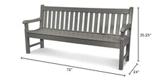 Polywood Rockford Bench Slate Grey