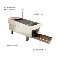 Yokoma Commercial Desktop Gas Broiler Machine Smokeless Natural Gas Countertop Grill Machine for Steak BBQ 43x30cm Grill Compact Efficient for Indoor Outdoor