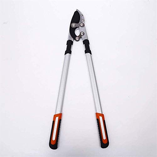 EliteBloom Handheld Extendable Garden Shears Telescopic Ratchet Anvil Lopper Fruit Trees Thick Branches Garden Scissors Aluminum Alloy Manganese Steel Blade for Garden Fruit Tree B,