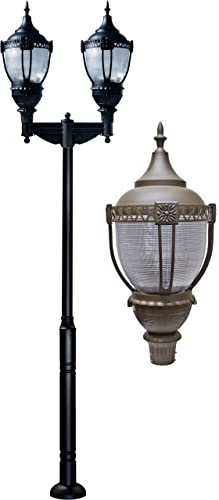 DABMAR LIGHTING GM8060-BZ Cast Aluminum Dark Top Acorn Fixture 2 X 70 Watt High Pressure Sodium 120 Volts, Bronze