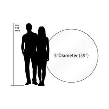 Drop-in Island Sunset Vinyl Swimming Pool Mat (59" x 59")