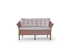 Angora Dinamic Rattan Outdoor Furniture Set – Stylish Garden Patio Set with Table, Double Chair, 2 Single Armchairs, Brown