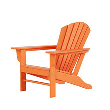 WO WESTIN OUTDOOR 8pcs HDPE Adirondack Chair Set All Weather Resistant Orange
