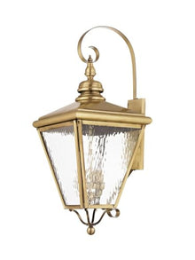 Livex Transitional Four Light Outdoor Wall Lantern Cambridge Collection Brushed Nickel
