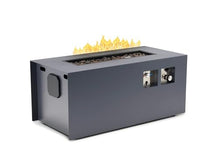 UKIAH Relic 42" Outdoor Steel Gas Fire Table with Patented 2.0 Sound System with Beat to Music Technology - 48,000 BTUs - in Gray (TK-1014-RF)